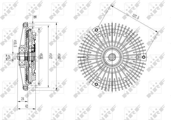 Clutch, radiator fan 49615 - image 2