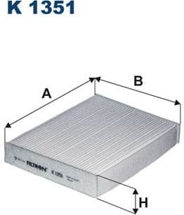 Filter, cabin air K1351
