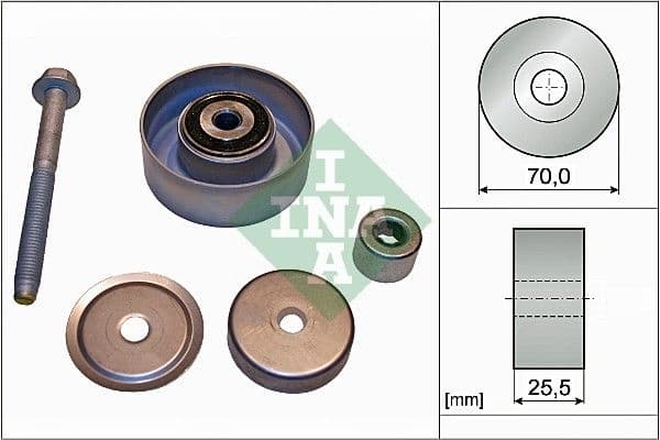 Deflection/Guide Pulley, V-ribbed belt 532066510