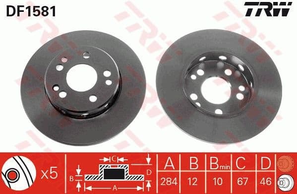 Brake Disc DF1581