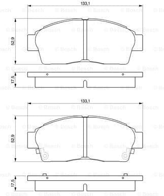 Brake Pad Set, disc brake 0986461123 - image 7