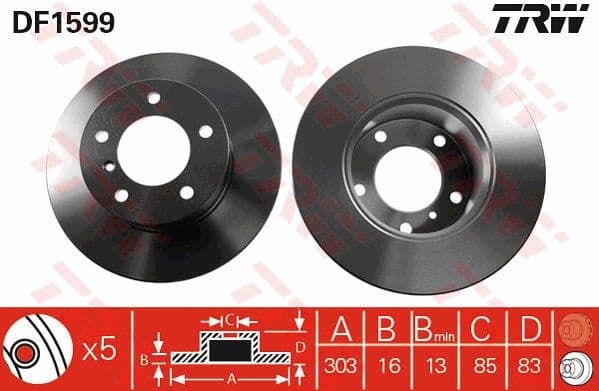 Brake Disc DF1599