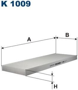 Filter, cabin air K1009