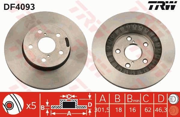 Brake Disc DF4093