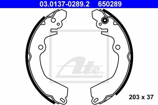 Brake Shoe Set 03.0137-0289.2
