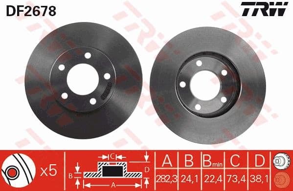 Brake Disc DF2678
