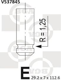 Valve exhaust V537845 - image 2