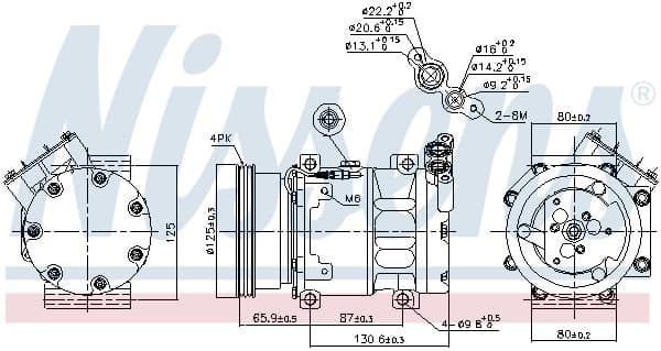 Compressor, air conditioning ** FIRST FIT ** 89164