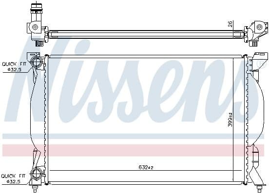 Radiator, engine cooling ** FIRST FIT ** 60304A