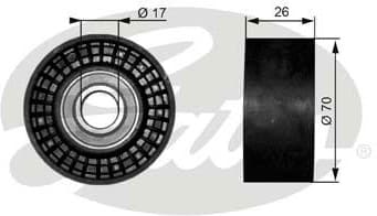 Deflection/Guide Pulley, V-ribbed belt DriveAlign™ T38018