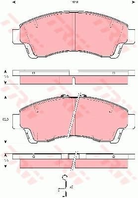 Brake Pad Set, disc brake GDB3321