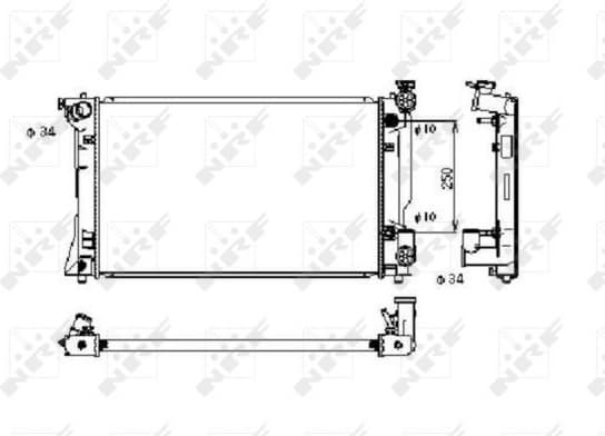 Radiator, engine cooling 53395 - image 2