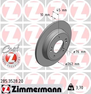 Brake Disc COAT Z 285.3528.20