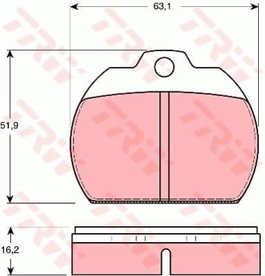 Brake Pad Set, disc brake GDB591