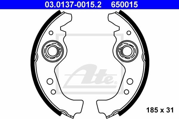 Brake Shoe Set 03.0137-0015.2