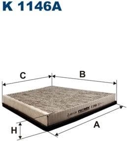 Filter, cabin air K1146A