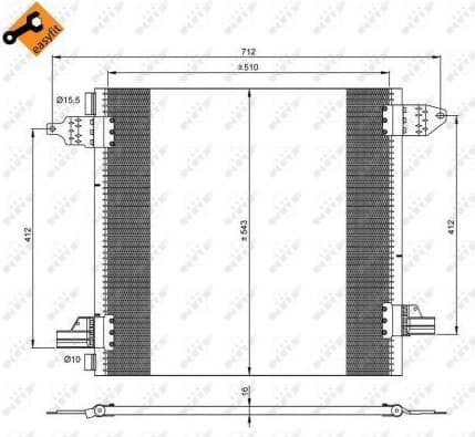 Condenser, air conditioning EASY FIT 35702