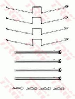 Accessory Kit, disc brake pad PFK358