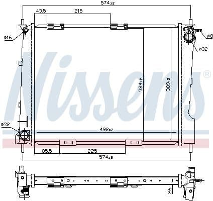 Radiator, engine cooling 67284 - image 2