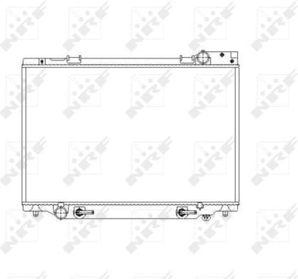 Radiator, engine cooling 53539