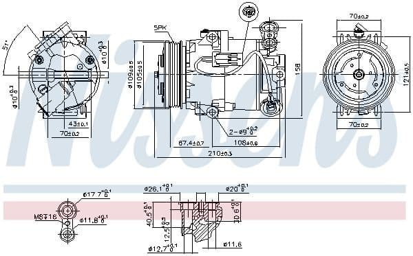 Compressor, air conditioning ** FIRST FIT ** 89215
