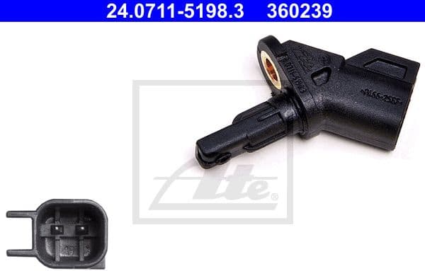 Sensor, wheel speed 24.0711-5198.3