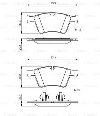 Brake Pad Set, disc brake 0986494427 - image 2