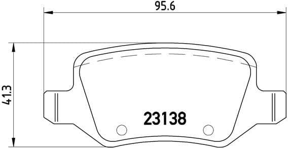 Brake pads rear, Top Quality P50058