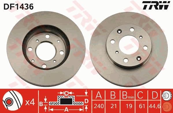 Brake Disc DF1436