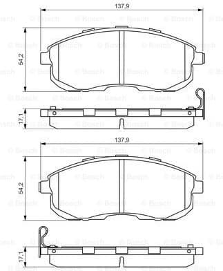 Brake Pad Set, disc brake 0986494572 - image 7
