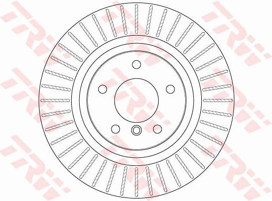 Brake disc, 1pcs REAR, Top Quality DF6352S - image 2