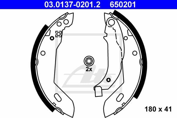 Brake Shoe Set 03.0137-0201.2