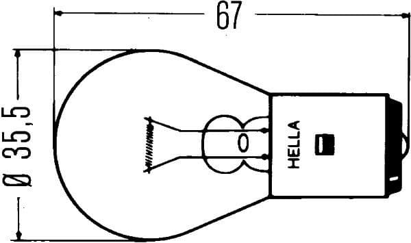 Bulb HEAVY DUTY 8GA 002 083-251 - image 2