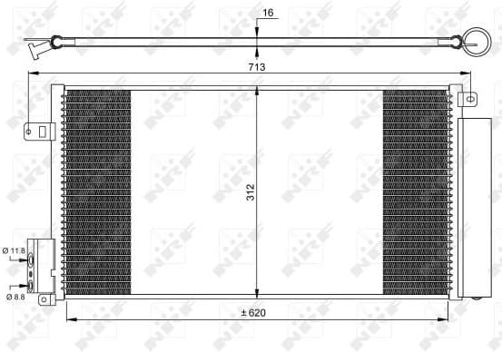 Condenser, air conditioning EASY FIT 35750