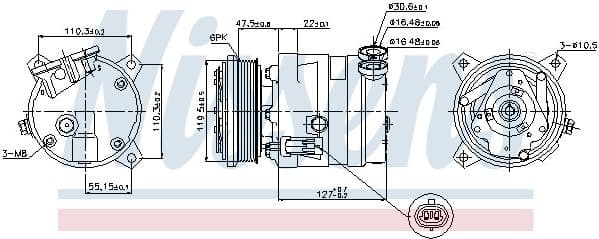 Compressor, air conditioning ** FIRST FIT ** 89257