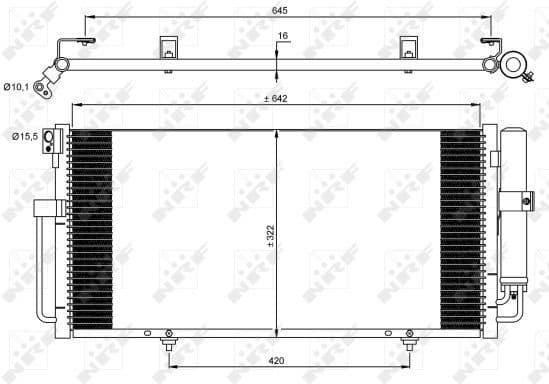 Condenser, air conditioning EASY FIT 35875
