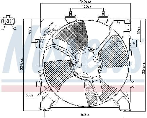 Fan, engine cooling 85045
