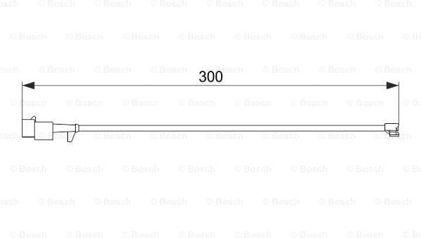 Warning Contact, brake pad wear 1987474576