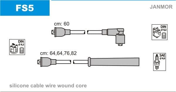 Ignition cable set FS5