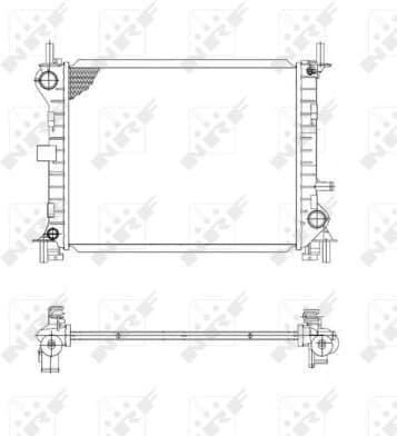 Radiator, engine cooling EASY FIT 509614