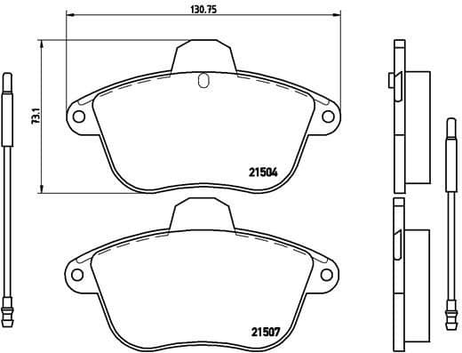 Brake Pad Set, disc brake PRIME LINE P61046