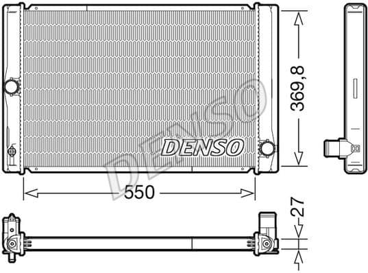 Radiator, engine cooling DRM50123