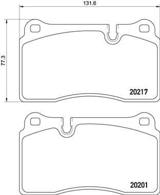 Brake Pad Set, disc brake PRIME LINE P02002