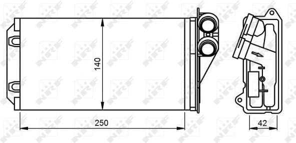 Heat Exchanger, interior heating 54305