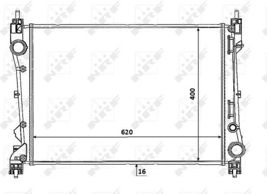 Radiator, engine cooling 53935