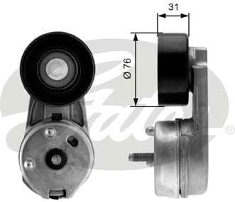 Belt Tensioner, V-ribbed belt DriveAlign™ T38279