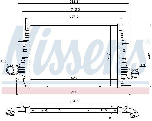 Charge Air Cooler ** FIRST FIT ** 96644