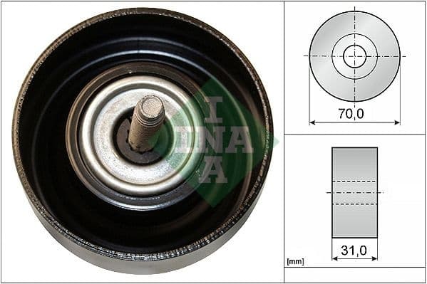 Deflection/Guide Pulley, V-ribbed belt 532061410