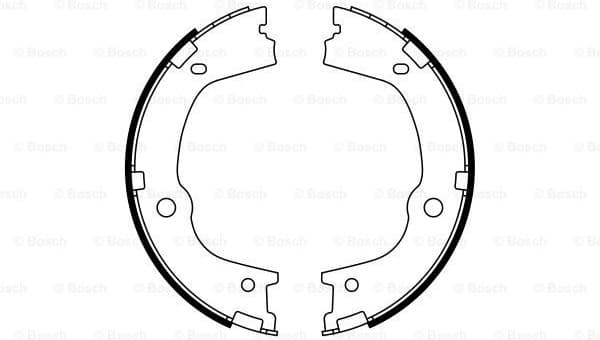 Brake Shoe Set, parking brake 0986487776 - image 2