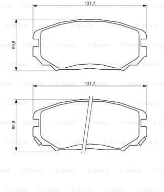 Brake Pad Set, disc brake 0986494374